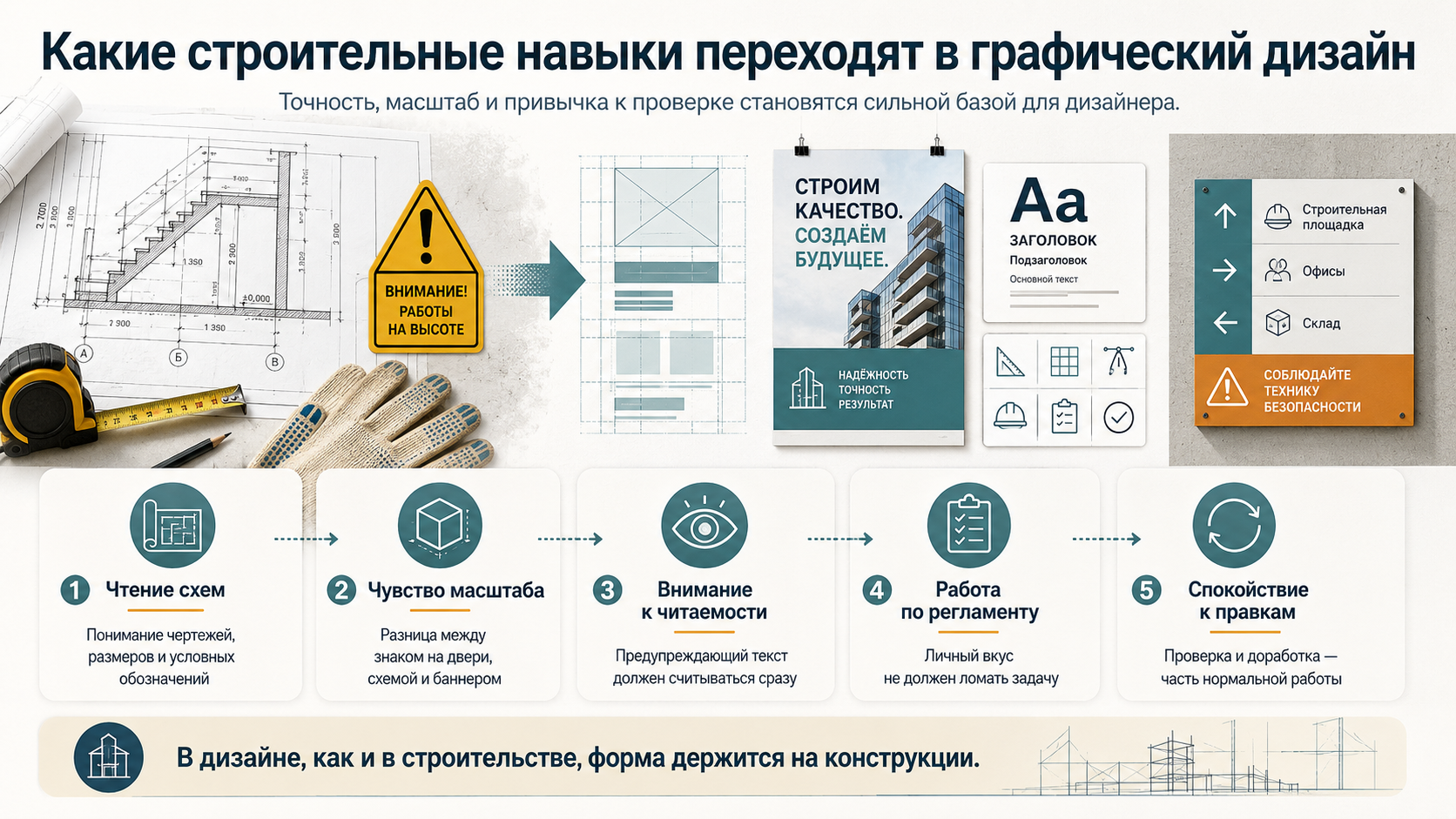 Почему строительный опыт не мешает дизайну